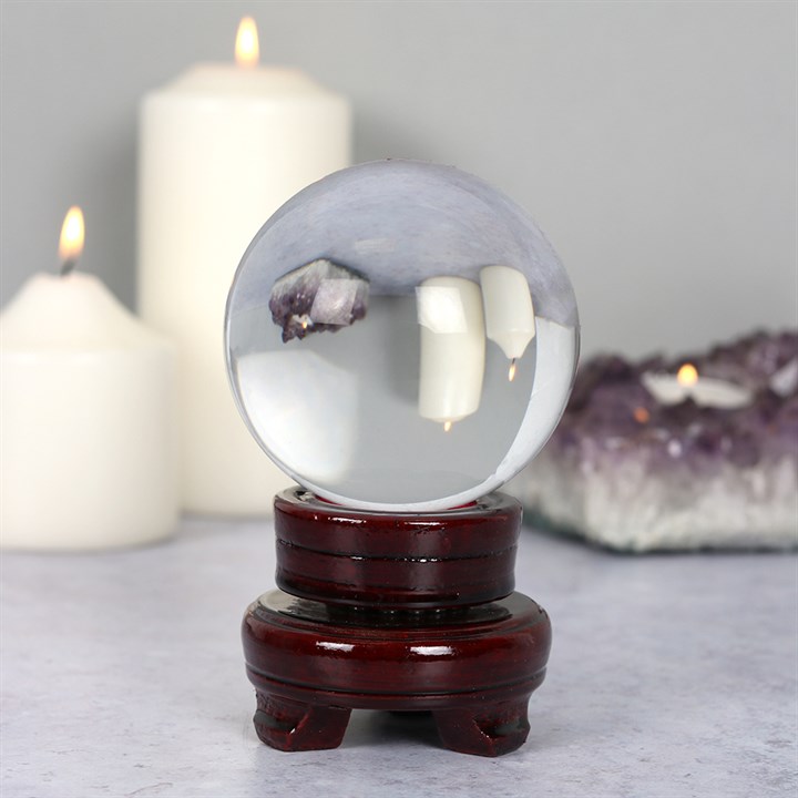 8cm Crystal Ball with Stand - Image 3