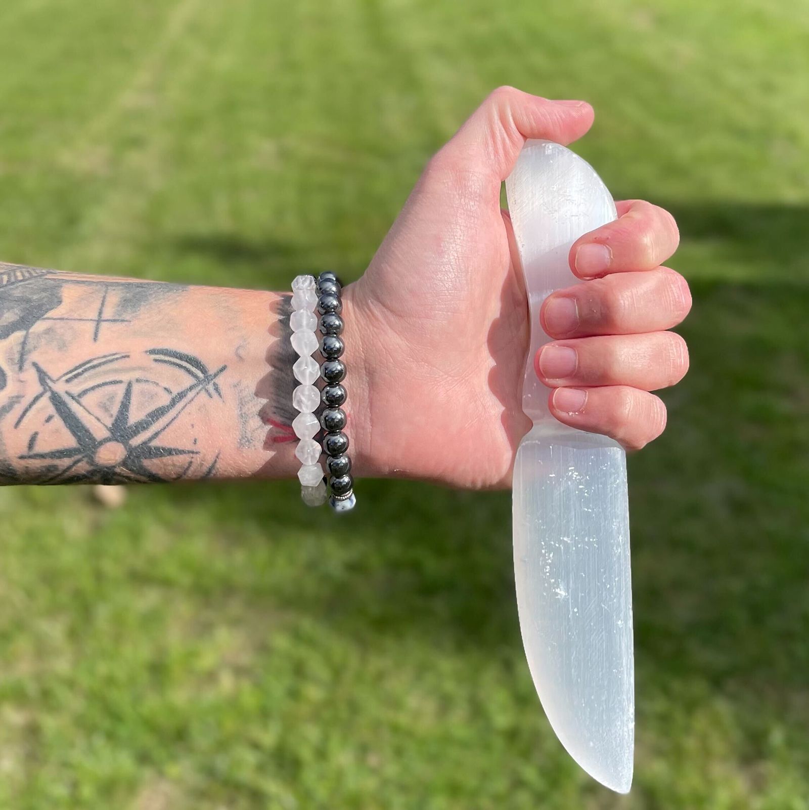 Selenite Ritual Athame - Classic - Image 7