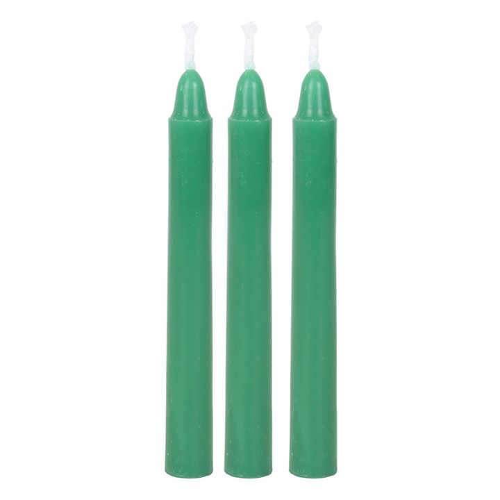 Pack of 12 Green Witch Spell Candles - Image 4