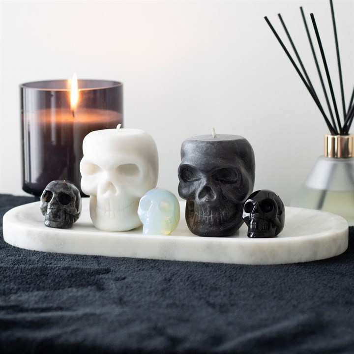 Black Labradorite Crystal Skull - Image 6