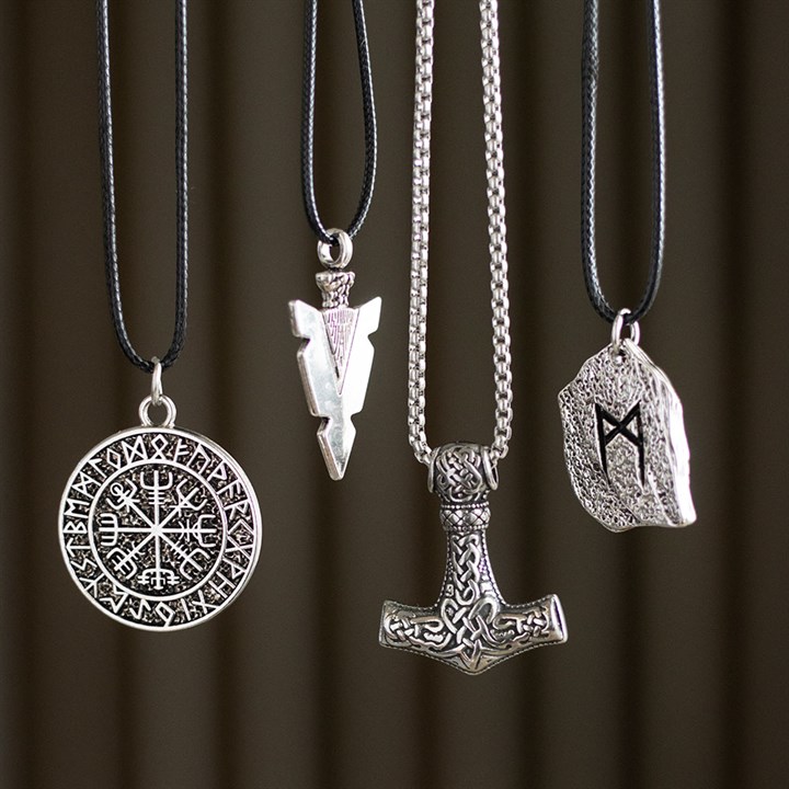Vegvisir Viking Compass Viking Cord Necklace - Image 5