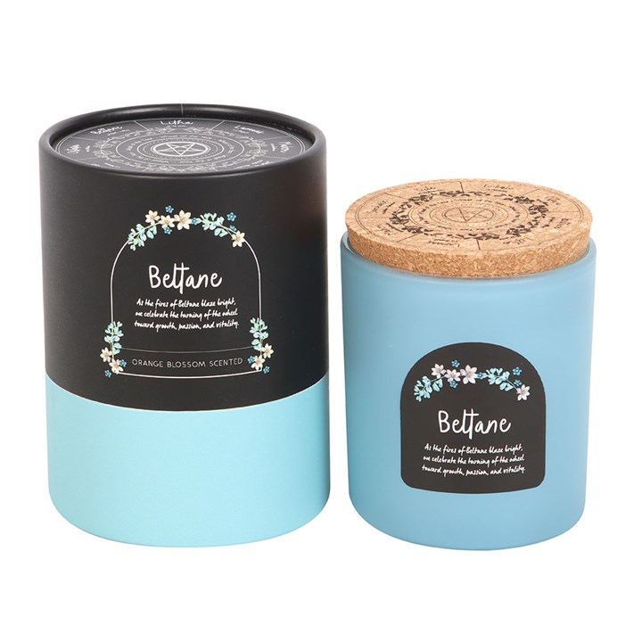 Beltane Orange Blossom Wheel of the Year Candle - Image 4