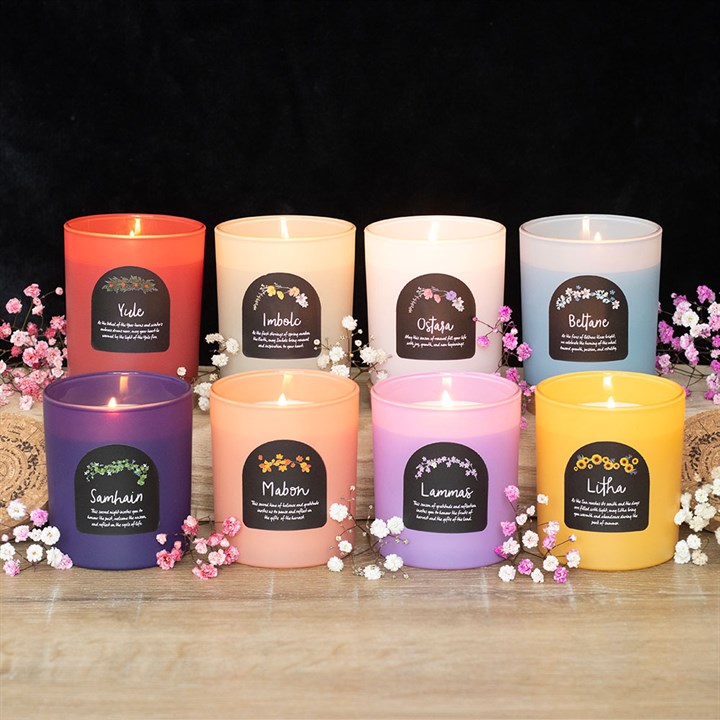 Litha Wildflower Wheel of the Year Candle - Image 5