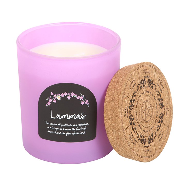 Lammas Cinnamon and Orange Wheel of the Year Candle - Image 3